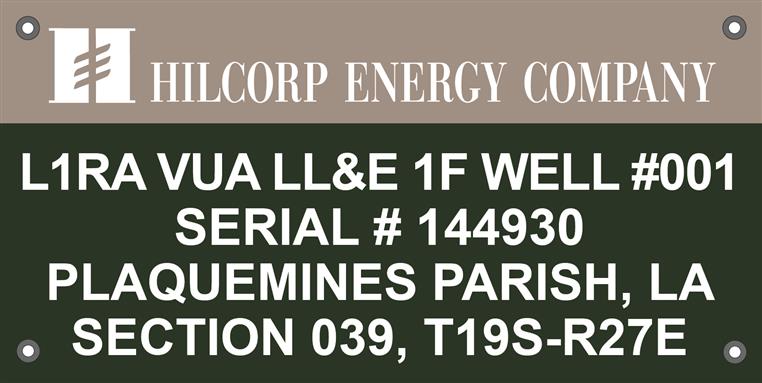 Gas Well Sign 12 x 24 photo