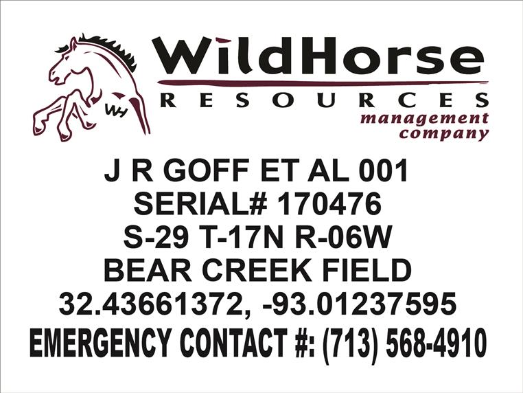 Gas Well Sign 18 x 24 photo