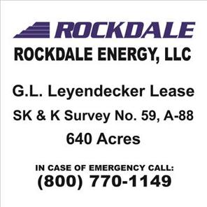 Well Lease Sign 36 x 36