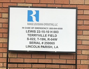Well Lease Sign