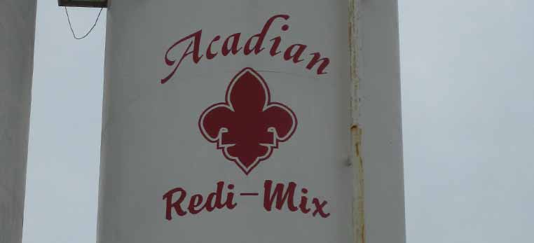 Decals/Lettering - Acadian Redi Mix photo