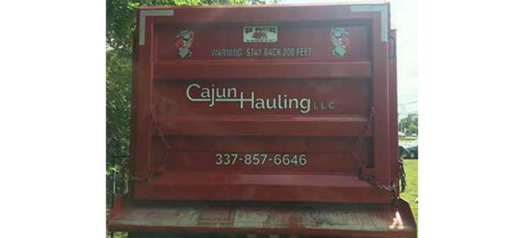 Signs - Cajun Hauling photo