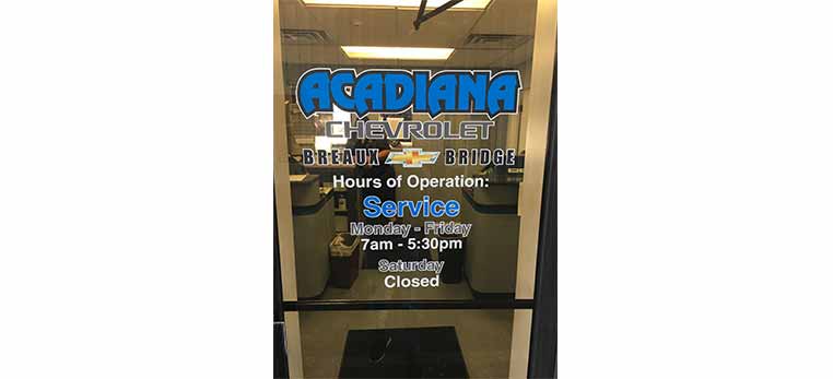 Decals/lettering - Window photo
