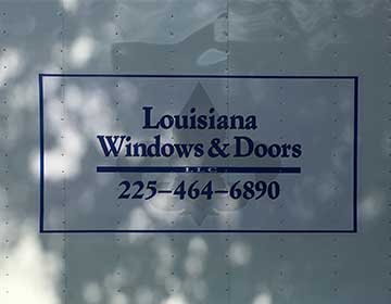 Decals - Louisiana Windows and doors photo